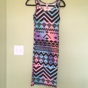 Midi printed Charlotte Russe dress